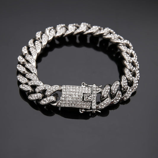 Cuban Bracelet Diamond Hip-Hop Jewelry