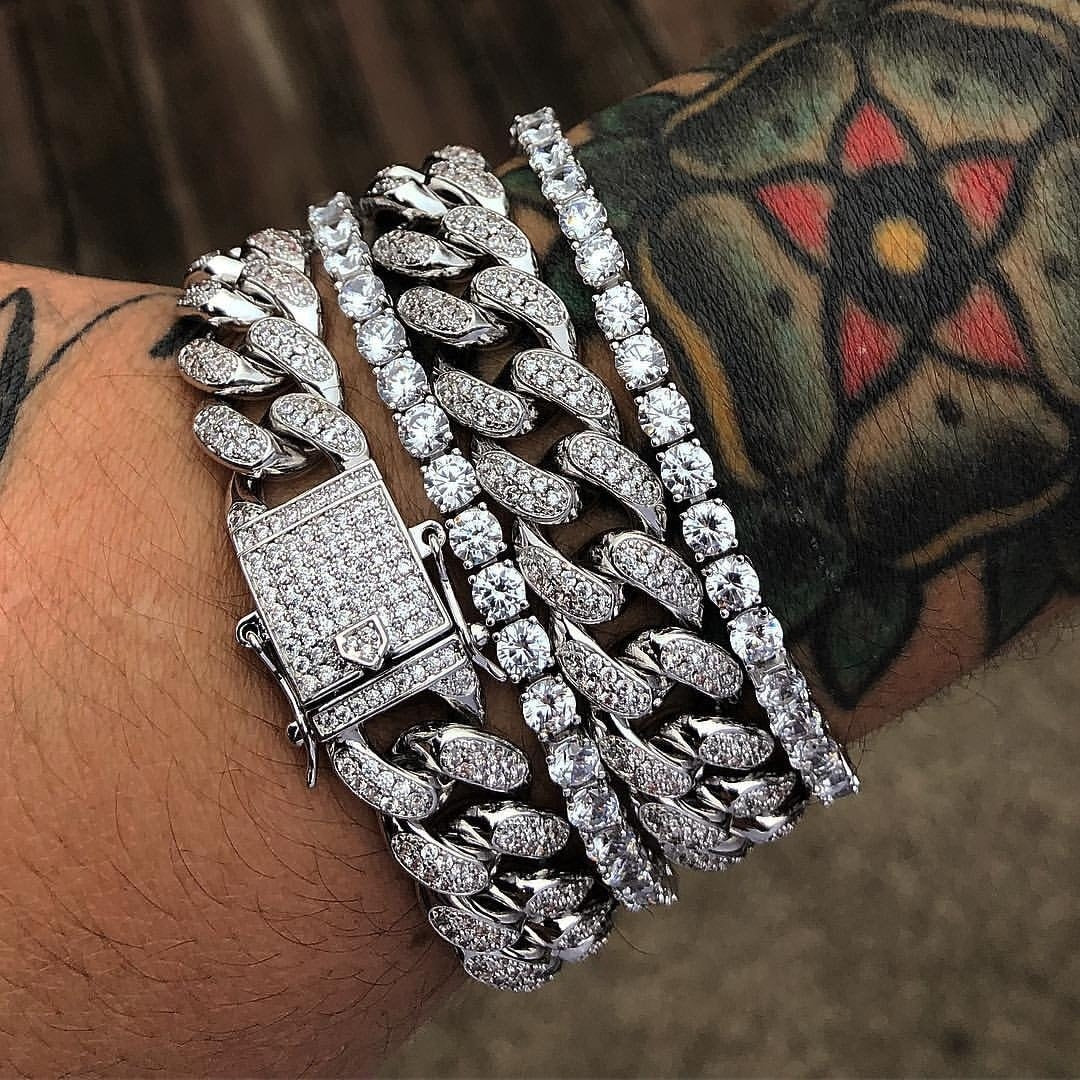 Cuban Bracelet Diamond Hip-Hop Jewelry