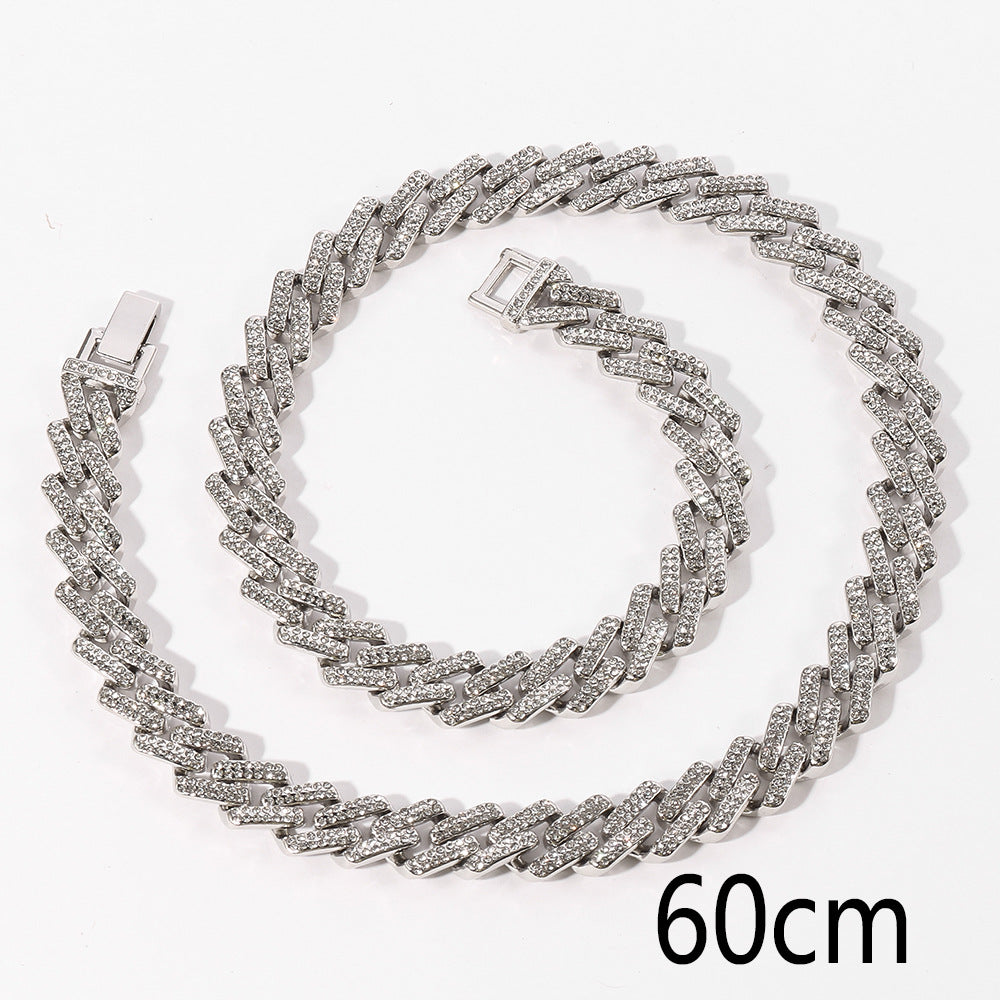 Men's Diamond Plating Vintage Alloy Chain/Bracelet