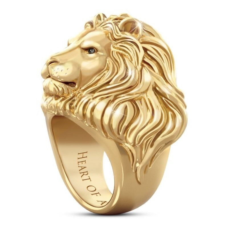 Fashion Lion Head Pattern Alloy Ring