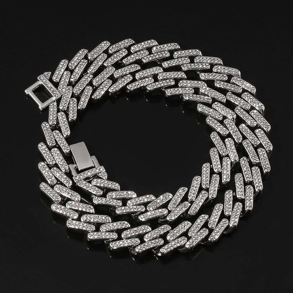 Men's Diamond Plating Vintage Alloy Chain/Bracelet