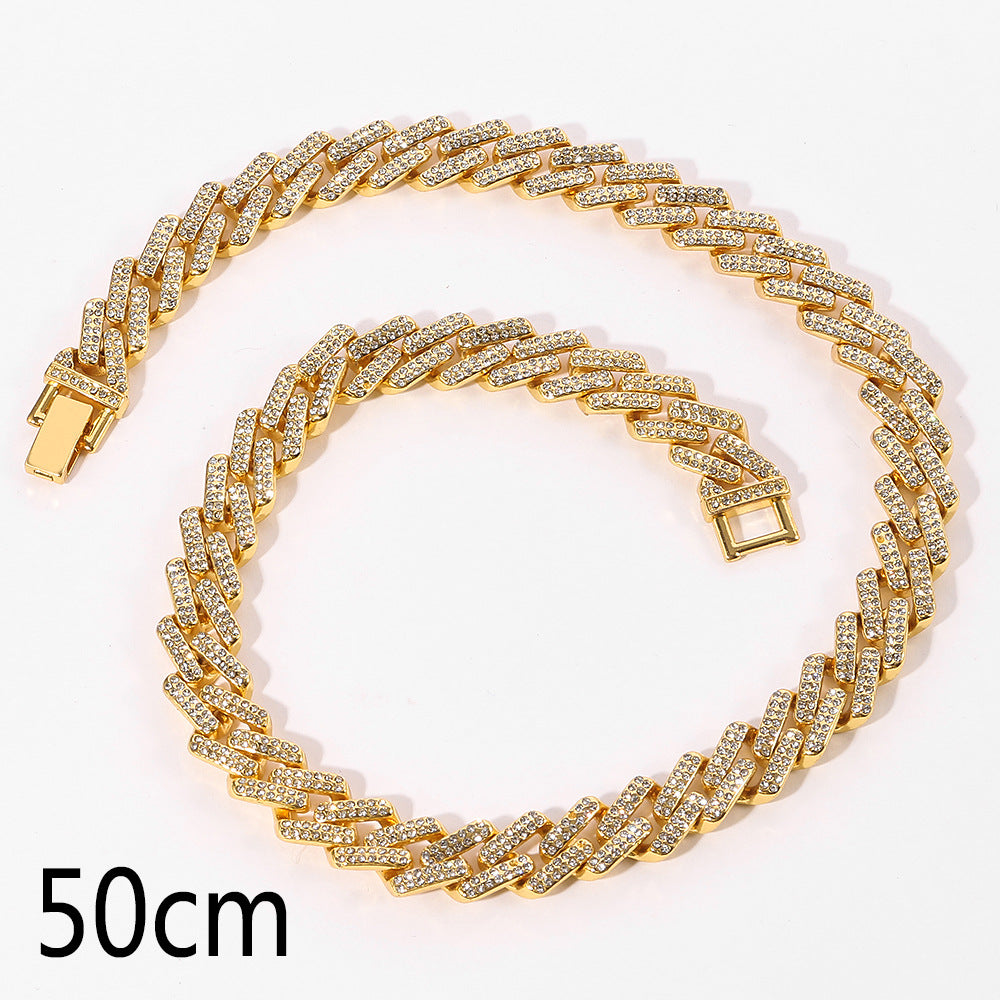 Men's Diamond Plating Vintage Alloy Chain/Bracelet