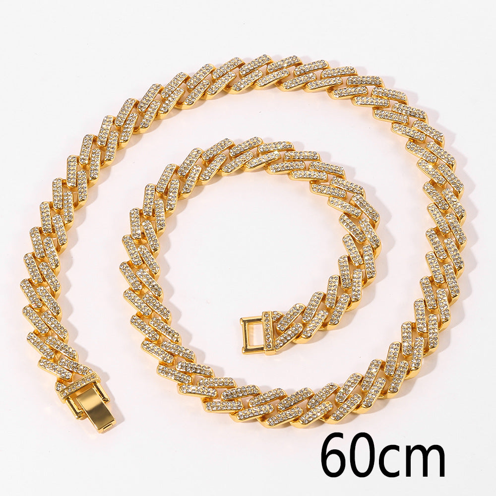 Men's Diamond Plating Vintage Alloy Chain/Bracelet